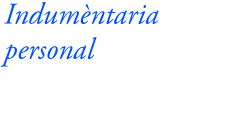 Indumentària personal